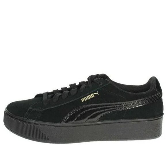 PUMA – Retro Black Vikki Platform Sneaker - Picture 1 of 16